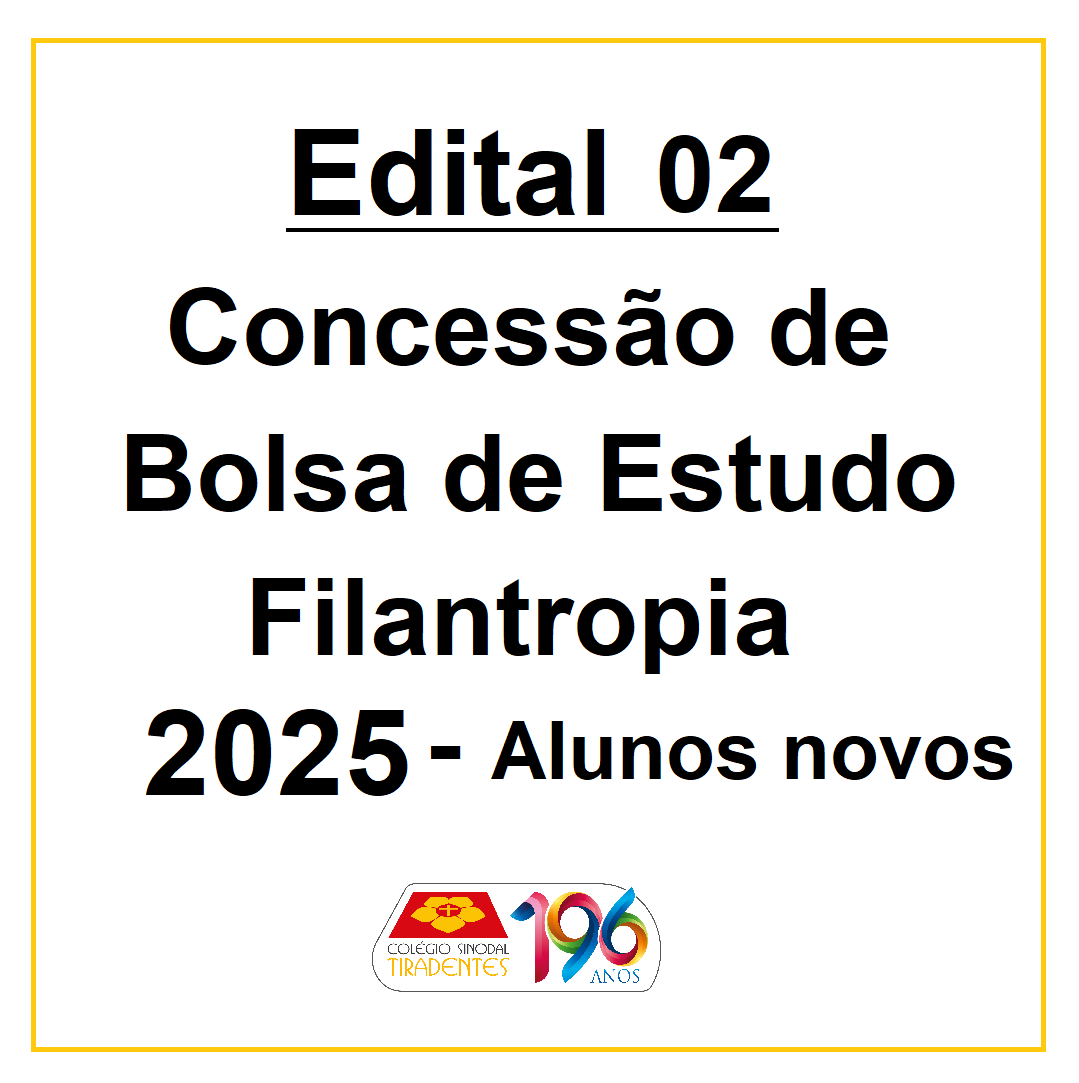 Alunos novos - Edital 2 site